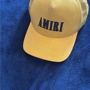 AMIRI Yellow Mesh Trucker Hat